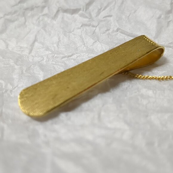 Vintage Gold-Tone Tie Clip - Picture 2 of 5